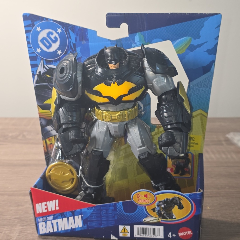 Mattel DC Mech Suit Batman Action Figure 12+ Sounds Phrases 194735374977 New